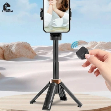 Chân máy Selfie Stick Tripod - Chân máy điện thoại quay video, giá 202.400 VND