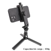 Chân máy selfie xoay 360° kèm đỡ giày lạnh kép, kẹp đa chức năng cho vlog điện thoại thông minh 3