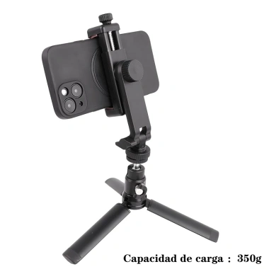 Chân máy selfie xoay 360° kèm đỡ giày lạnh kép, kẹp đa chức năng cho vlog điện thoại thông minh