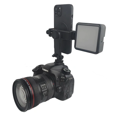Chân máy selfie xoay 360° kèm đỡ giày lạnh kép, kẹp đa chức năng cho vlog điện thoại thông minh
