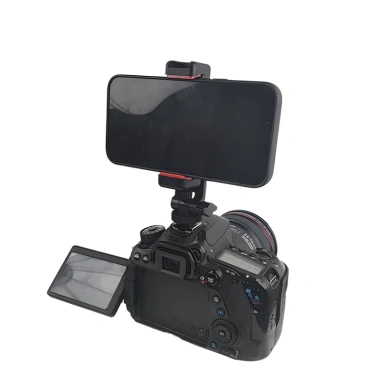 Chân máy selfie xoay 360° kèm đỡ giày lạnh kép, kẹp đa chức năng cho vlog điện thoại thông minh