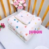 Chăn mùa đông bé sơ sinh 100x110 cm vải muslin lót hạt đậu - Giá 200.000 đồng