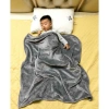 Chăn Muji Lông Tuyết 48x70 cho Trẻ Em, Văn Phòng, Spa - ấm áp, mềm nhẹ, giảm giá 40.000₫