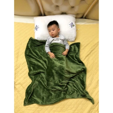 Chăn Muji Lông Tuyết 48x70 cho Trẻ Em, Văn Phòng, Spa - ấm áp, mềm nhẹ, giảm giá 40.000₫