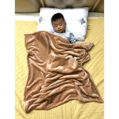 Chăn Muji Lông Tuyết 48x70 cho Trẻ Em, Văn Phòng, Spa - ấm áp, mềm nhẹ, giảm giá 40.000₫