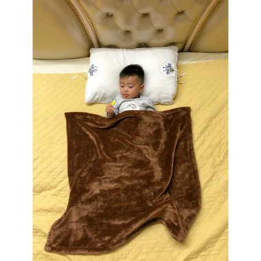 Chăn Muji Lông Tuyết 48x70 cho Trẻ Em, Văn Phòng, Spa - ấm áp, mềm nhẹ, giảm giá 40.000₫