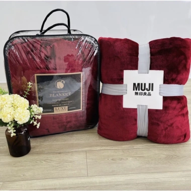 Chăn Muji lông tuyết Nhung mềm mại – Phù hợp văn phòng & dùng hàng ngày, chỉ 179.000₫ 9