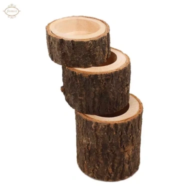 Chân nến bằng gỗ sang trọng - Giá đỡ đèn phòng ngủ, khách, giảm còn 37.400₫ 5