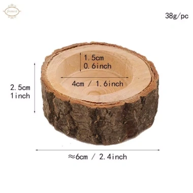 Chân nến bằng gỗ sang trọng - Giá đỡ đèn phòng ngủ, khách, giảm còn 37.400₫ 8