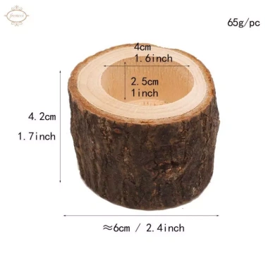 Chân nến bằng gỗ sang trọng - Giá đỡ đèn phòng ngủ, khách, giảm còn 37.400₫ 9