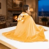 Chăn ngủ mũ trùm đầu SHENJIN - Chăn điều hòa không khí mềm mại, ấm áp, đa chức năng, in phim Kawaii, áo choàng du lịch 5