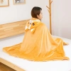 Chăn ngủ mũ trùm đầu SHENJIN - Chăn điều hòa không khí mềm mại, ấm áp, đa chức năng, in phim Kawaii, áo choàng du lịch 7