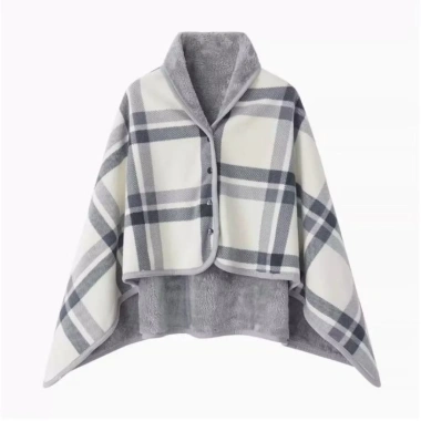 Chăn Ngủ Văn Phòng Kiêm Áo Choàng Lông Cừu Siêu Ấm, Nhỏ Gọn, Giá Ưu Đãi 124.500₫