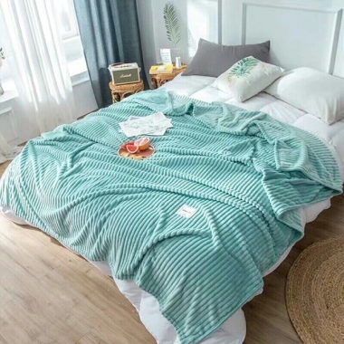 Chăn nhung tuyết kẻ tăm 2x2m - Cao cấp, mềm mịn, nhiều màu, Giá chỉ 145.000 VND