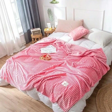 Chăn nhung tuyết kẻ tăm 2x2m - Cao cấp, mềm mịn, nhiều màu, Giá chỉ 145.000 VND