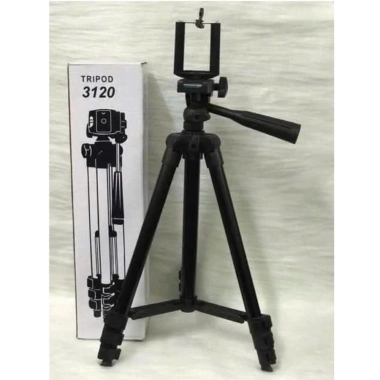 Chân quay điện thoại tripod 3.120/3.120A - Khung đen chắc chắn kèm kẹp