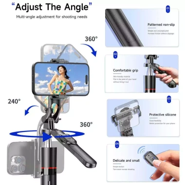 Chân Quay Điện Thoại Tripod 360° MT-44 Có Remote - Ổn Định Cao, Giá Ưu Đãi 231k