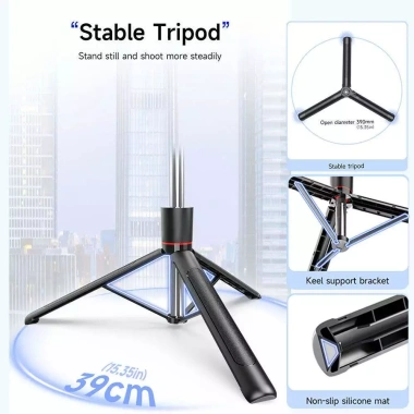 Chân Quay Điện Thoại Tripod 360° MT-44 Có Remote - Ổn Định Cao, Giá Ưu Đãi 231k