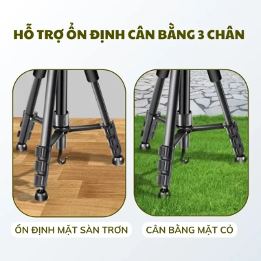Chân Quay HULAKO 360 Gập Gọn 55cm Máy Ảnh Điện Thoại Chụp Ảnh Quay Video Giá 199k