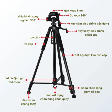Chân Quay HULAKO 360 Gập Gọn 55cm Máy Ảnh Điện Thoại Chụp Ảnh Quay Video Giá 199k 6 Chân Quay HULAKO 360 Gập Gọn 55cm Máy Ảnh Điện Thoại Chụp Ảnh Quay Video Giá 199k 6