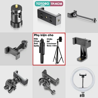 Chân quay livestream điện thoại - tripod/quadpod 3-4 chân, gậy chụp ảnh - 9.900đ