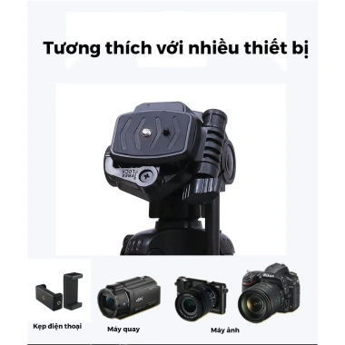 Chân Quay Máy Ảnh Điện Thoại Tripod 360 Điều Chỉnh Độ Cao 60-170cm Giá Ưu Đãi 230.000 VNĐ