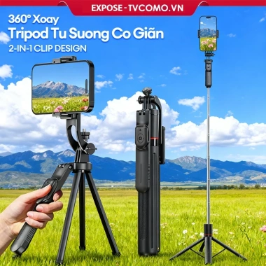 Chân Quay Máy Ảnh Điện Thoại Tripod 360 MT-09 Có Remote Giá 260.000 VND