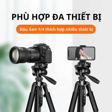 Chân Quay Máy Ảnh Tripod Điện Thoại 360° Chắc Chắn, Kèm Remote, Giá 198.999₫ 4 Chân Quay Máy Ảnh Tripod Điện Thoại 360° Chắc Chắn, Kèm Remote, Giá 198.999₫ 4