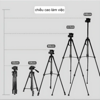 Chân quay Tripod 3 in 1 360 độ - Quay góc nghiêng, đèn LED, kẹp điện thoại Live Stream, giá chỉ 185.000₫