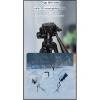 Chân quay Tripod 3 in 1 360° góc nghiêng, đèn LED, kẹp điện thoại Live stream, giá 200k 8
