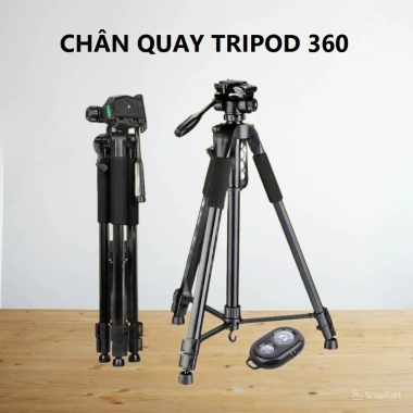 Chân quay tripod 3.520/360 cho điện thoại 360° livestream vững chắc 219.000 VND