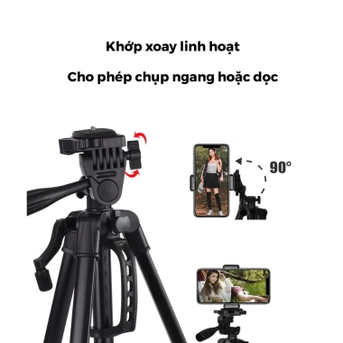 Chân quay tripod 3.520/360 cho điện thoại 360° livestream vững chắc 219.000 VND 5