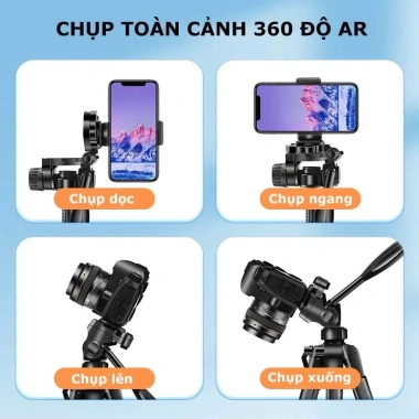 Chân quay tripod 3.520/360 cho điện thoại 360° livestream vững chắc 219.000 VND 7
