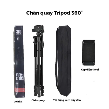 Chân quay tripod 3.520/360 cho điện thoại 360° livestream vững chắc 219.000 VND 8