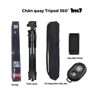 Chân quay Tripod 360 điều chỉnh cao, xoay 3D - Quay video - chụp ảnh chuyên nghiệp, 199.000đ 8