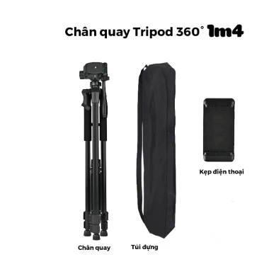 Chân quay Tripod 360 điều chỉnh cao, xoay 3D - Quay video - chụp ảnh chuyên nghiệp, 199.000đ 10