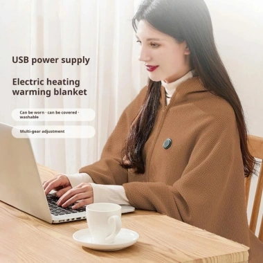 Chăn sưởi điện USB 8 miếng có pin, ấm dùng làm khăn choàng hoặc vỏ chân – 370.800₫ 7