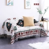 Chăn thảm phủ ghế cotton lanh dày hoa văn thổ cẩm - Khăn trải bàn & thảm picnic cổ điển 98k 4
