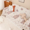 Chăn thảm phủ ghế cotton lanh dày hoa văn thổ cẩm - Khăn trải bàn & thảm picnic cổ điển 98k 9