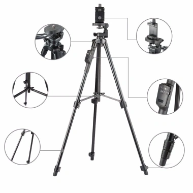 Chân Tripod Bluetooth Đa Năng TTX-6.218 cho Điện Thoại và Máy Ảnh - Kèm Túi Đựng và Remote, Giá Ưu Đãi 225.000₫