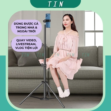 Chân Tripod Điện Thoại Bluetooth 360 Gậy Chụp Livestream Kẹp Xoay 360 TINTECH 135k 5