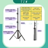 Chân Tripod Điện Thoại Bluetooth 360 Gậy Chụp Livestream Kẹp Xoay 360 TINTECH 135k 9