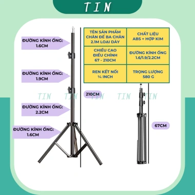 Chân Tripod Điện Thoại Bluetooth 360 Gậy Chụp Livestream Kẹp Xoay 360 TINTECH 135k 9