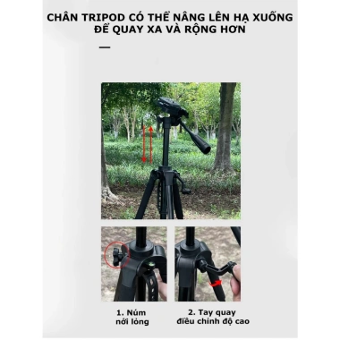 Chân Tripod F360 Đa Năng 1m7 Chịu Tải 4kg Livestream Video & Ảnh Giá 265.000 VND 9 Chân Tripod F360 Đa Năng 1m7 Chịu Tải 4kg Livestream Video & Ảnh Giá 265.000 VND 9