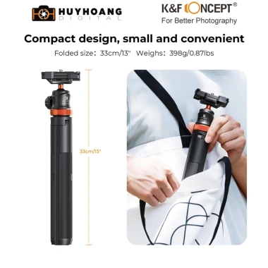 Chân Tripod K&F CONCEPT MS-08 cho máy ảnh, điện thoại, GoPro, Osmo Pocket, Insta360 X4 Giá 439.000₫ 7