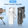 Chân tripod mini Aleister 3 trong 1 cho điện thoại - Gậy selfie Bluetooth có đèn trợ sáng, chỉ 159.000₫ 2