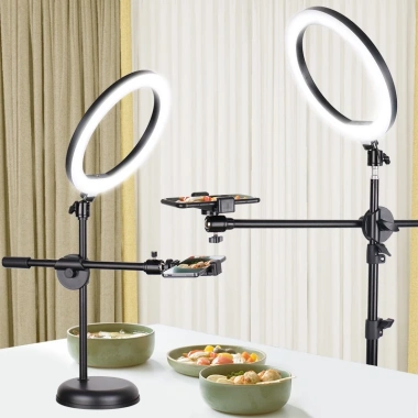 Chân tripod mini Aleister 3 trong 1 cho điện thoại - Gậy selfie Bluetooth có đèn trợ sáng, chỉ 159.000₫