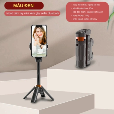 CHÂN TRIPOD MINI JC25 3 IN 1 Gậy Selfie Bluetooth Đèn Trợ Sáng 167.500 VND 6