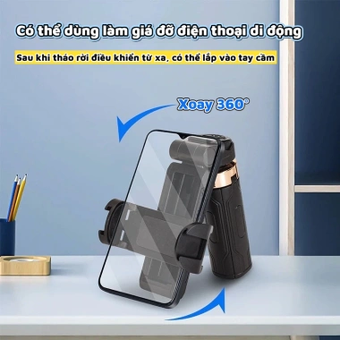 Chân tripod mini JC25 3 trong 1 cho điện thoại - Gậy tự sướng Bluetooth tích hợp đèn trợ sáng, giá ưu đãi 219.760₫ 2