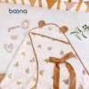 Chăn ủ Xô Muslin BOONA 4 lớp có mũ cao cấp, mềm mại cho bé - Giá chỉ 179.000đ 2